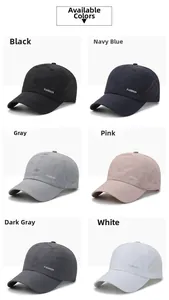 Selection of breathable mesh baseball caps in six colors with fashion lettering