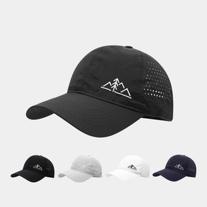 Baseballkappe Schnelltrocknend Lasergeschnitten Atmungsaktiv Outdoor Sport Sonnenhut Bergstickerei Verstellbar Unisex