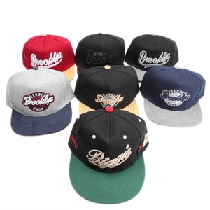 Casquettes snapback avec broderie 3D Brooklyn haute qualité en plusieurs coloris