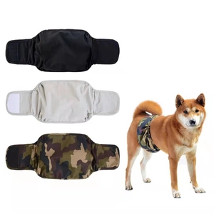 Ademend Katoen Hond Luier Fysiologische Broek Wasbaar Mannelijk Hond Buikband Luiers Herbruikbaar Puppy Sanitaire Broek Huisdier Kleding