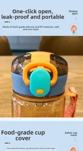 Detail view of sports water bottle lid with pop-up cap and secure silicone seal
