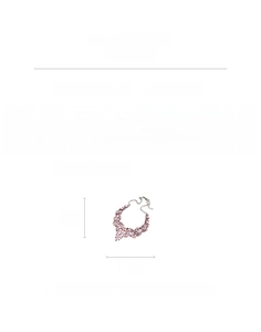 Detailed size chart for vintage water drop flower necklace with 42cm chain and 43g weight