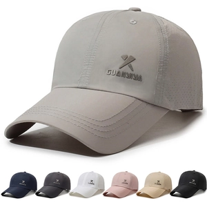 Casquette De Baseball Légère En Polyester Respirante Séchage Rapide Protection Solaire Sport Plein Air Réglable