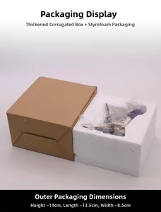 Protective packaging box with EPS foam and corrugated paper for skeleton resin ornament
