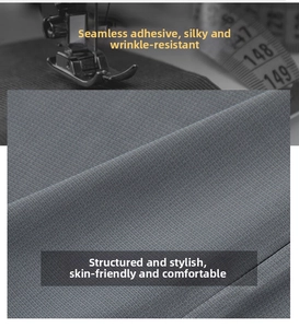 Detail of wrinkle-resistant high-stretch fabric with seamless bonding technology texture