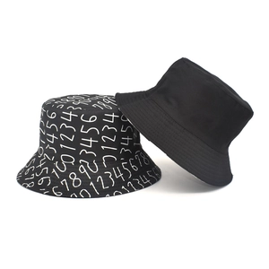 Fashion Bucket Hat Cotton Digital Print Sun Protection Outdoor Streetwear Accessories Unisex