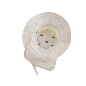 UPF 50+ schnelltrocknender Nylon Sonnenhut für Kinder mit Nackenschutz und Bärenmotiv