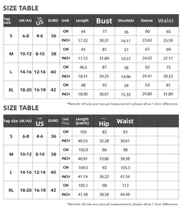 Guide des tailles pour ensemble de sport femme haut manches longues et pantalon de yoga