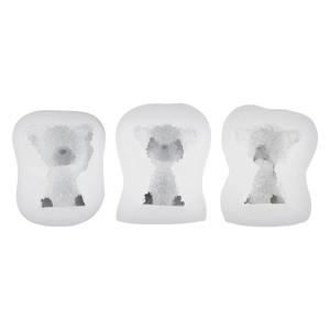 Three-piece set of translucent silicone bear molds for DIY resin and phone accessories