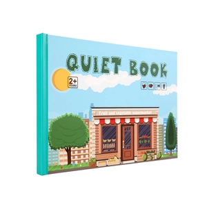 Kids fruit and vegetable quiet book for early learning and cognitive development
