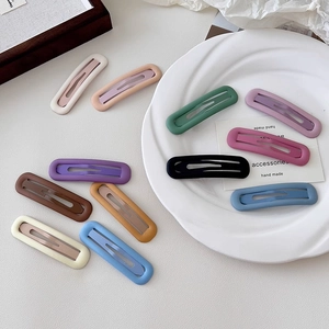 Barrettes à Cheveux Mates pour Femmes Filles Matériaux Mixtes Style Coréen Rectangulaires Géométriques Creuses Clips Bec de Canard Accessoires de Cheveux