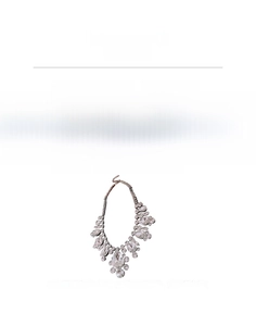Detail view of water drop rhinestone necklace showing 55.4g weight and 39.3cm chain length