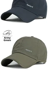 Détails de la texture respirante et des perforations laser sur les casquettes de sport