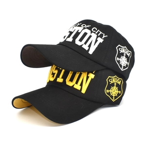 Cotton Baseball Cap 3D Boston Embroidery Adjustable Retro American Street Style Casual Outdoor Sun Hat