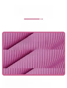 Macro shot of breathable pink ribbed knit fabric for elastic yoga sportswear set
