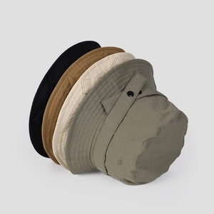 Quick-dry nylon bucket hats for men and women available in four outdoor style colors