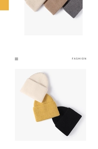 Detailed view of assorted colors and soft ribbed knit texture of these winter beanies