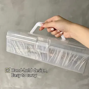 Portable jewelry storage box with handle and anti-oxidation clear sealed bags