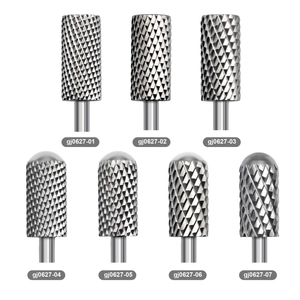 Professional Nail Drill Bits Alloy Manicure Grinding Head Electric Machine Accessory Acrylic Gel Removal Dead Skin Silver