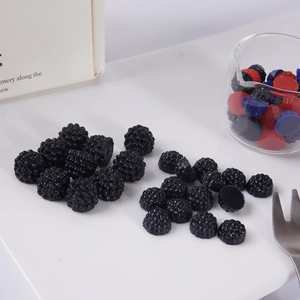 Mini modèles de mûres artificielles de 1,2 cm pour travaux manuels et décoration DIY