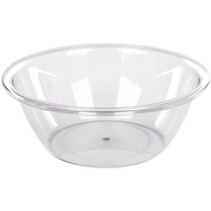 Deep round transparent thickened plastic washbasin with wide rim for home use