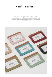 Flat lay of slim RFID blocking credit card holders in various colors with crossgrain texture