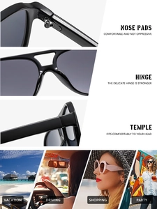 Detail view of retro aviator sunglasses showing reinforced hinges and smooth nose pads