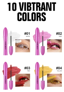Handaiyan bunte Mascara Detailansicht, mit leuchtenden Farbnuancen fuer kreative Looks.