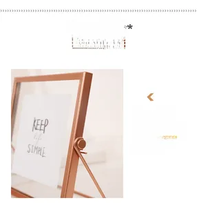 Detail view of rose gold metal frame featuring thick double-layer polished glass panels