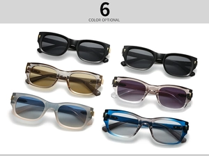 Collection of aviator sunglasses in 6 colors including black, brown and gradient lenses
