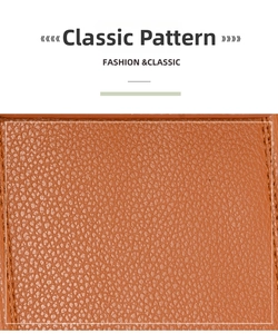 Detailed macro view of classic brown pebbled PU leather with reinforced stitching