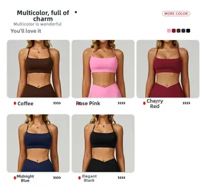 Detail of high-waist yoga pants with V-shaped crossover waistband in five stylish colors