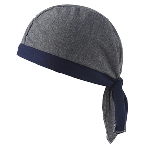 Bandeau pirate bicolore gris et bleu avec lien réglable pour le cyclisme en plein air