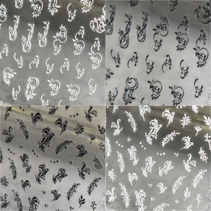 Embossed Relief Nail Art Stickers Floral Vine Vintage Design For DIY Manicure Decoration