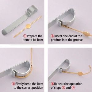Stainless Steel Bracelet Bending Bar Tool For DIY Jewelry Making Mirror Polished Metal Strips Shaper Crafting Accessories