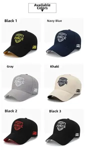 Detail view of cotton baseball caps showing diverse colors and New York 1985 embroidery