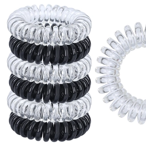 Spiral Haargummis TPU Telefonkabel Elastische Haarbänder Knickfrei Haarschmuck Für Frauen Und Mädchen