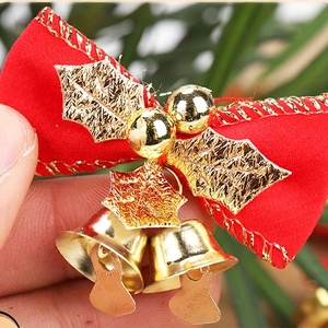 Weihnachtsbaum Mini Glocke Schleife Hänger festliche Geschenkbox Girlande Dekoration Zubehör
