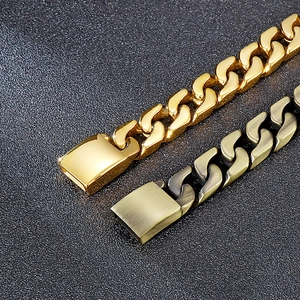 Macro view of gold and vintage silver Cuban link chains showing intricate metal details