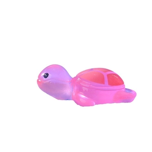 Piccola tartaruga traslucida rosa e viola per decorazione micro paesaggio acquario