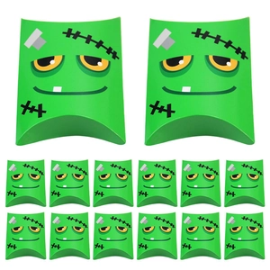 Frankenstein Halloween gift pillow box set for candy and small party favor treats