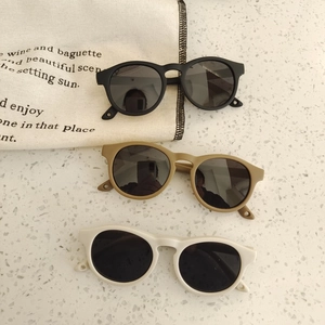 Kids Sunglasses Soft Silicone Round Frame UV400 Protection Matte Baby Toddler Infant Eyewear Outdoor Sunshade
