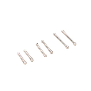 6-piece rose gold stainless steel bone shape nose studs set with round head design