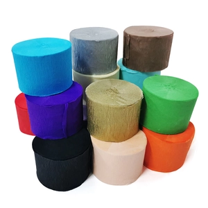 Colorful Crepe Paper Streamers Textured Decorative Rolls For Birthday Party Backdrop Wedding DIY Crafts Background Ribbons