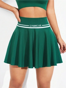 Gonna Da Tennis Pieghettata A Vita Alta Da Donna Maglia Senza Cuciture Asciugatura Rapida Minigonna Sportiva