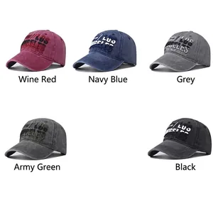 Vintage Los Angeles washed baseball caps in five classic colors with 3D embroidery