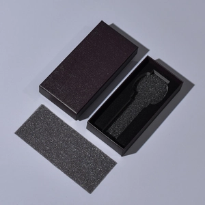 Premium rectangular watch gift box with EVA sponge padding and lid for secure packaging