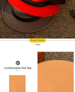 Detail showing the flat top and soft felt texture of multi-colored wool fedora hats