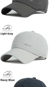 Détail de casquettes de baseball à séchage rapide avec trous découpés au laser