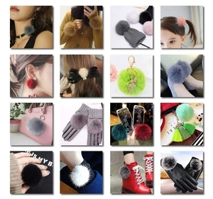 Détails de pompons colorés pour le bricolage de Noël et la décoration de vêtements divers